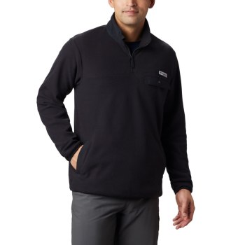 Pánské Svetry Columbia Harborside II Fleece Černé AGIJCH124